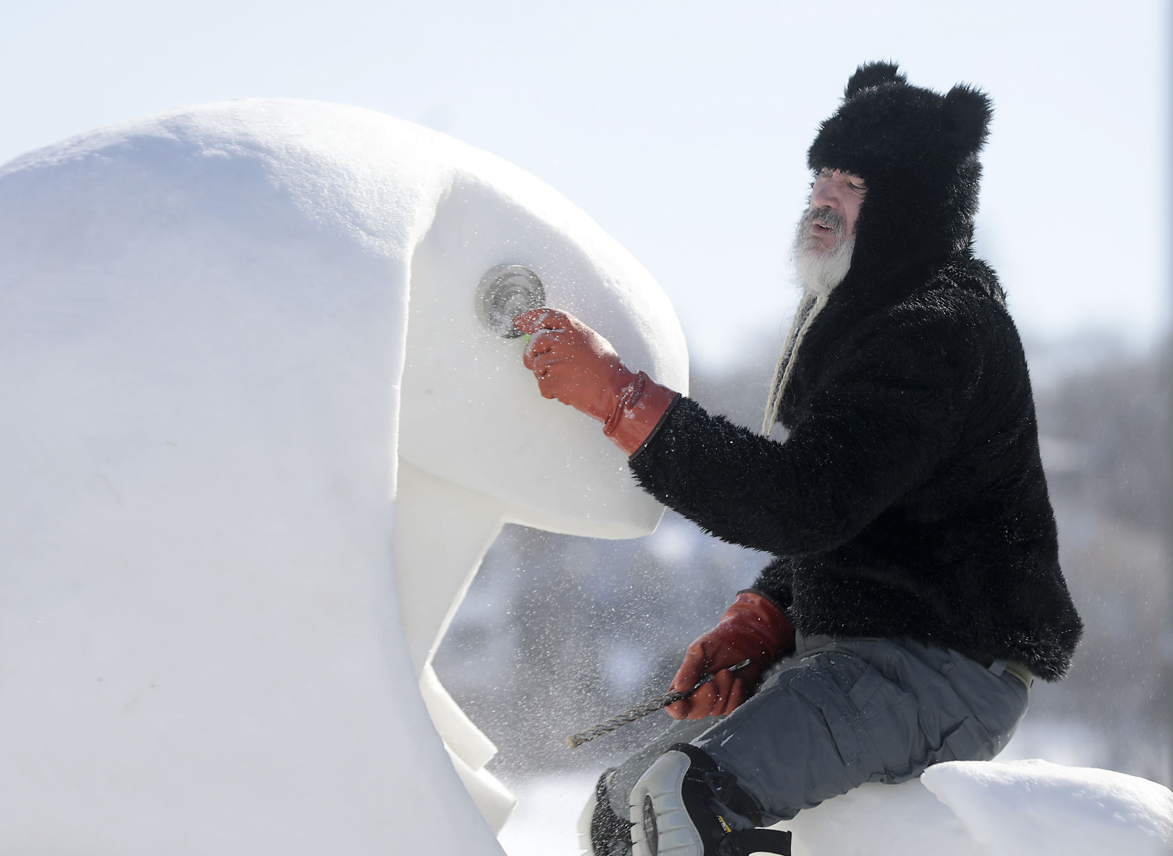 U.S. National Snow Sculpting Championship in Lake Geneva